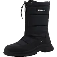 Romika Damenschuhe Gefüttert Winterstiefel Schwarz Freizeit