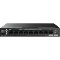 Tenda TEG1110PF-8-120W Netzwerk-Switch Unmanaged Gigabit Ethernet (10/100/1000) Power over Ethernet (PoE) Schwarz