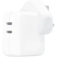 Apple Original Power Adapter 2x USB-C - MacBook Ladegerät - Vereinigtes Königreich - 35W - Weiß