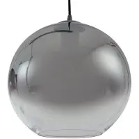LUCANDE Brillar Hängeleuchte, dreiflammig, 128 cm, rauchgrau, Glas - , Brillar, dimmbar, Grau, für Wohnzimmer, Glas, Modern