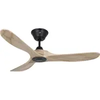 CasaFan Deckenventilator GENUINO schwarz/holz hell 122 cm leise
