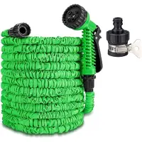 OEM Flexible Gartenschlauch 30 Meter - Ausziehbarer Gartensprayer - Vielfältige Funktionen - Grün
