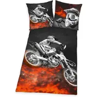 Herding Microfaser-Bettwäsche Motocross 135 x 200/80 x 80 cm Stand.-Var.