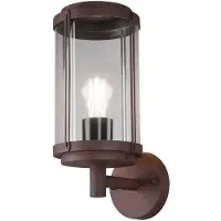 TRIO Außenwandleuchte TANARO, rostfarben, Höhe 33 cm, Metall IP44