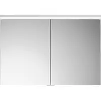 Burgbad Lin20 Spiegelschrank LED-Beleuchtung, 2 Türen, 1000x700x170mm, SPQK100F5395, Farbe: Eisblau Matt / Rückwand Anthrazitgrau