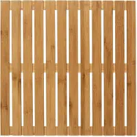 Wenko Saunabodenrost , beige (natur), H:23mm, Bambus, Badematten, Saunabodenrost, Bambus, 50 x 50 cm