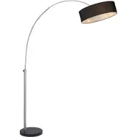 Paul Neuhaus Stehlampe "PETRO", grau (stahlgrau), 3, 1 Stk., Leuchten, Schalter, Fußschalter, Stehlampe