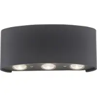 Paul Neuhaus LED-Außenwandleuchte Carlo, 17 cm, schwarz