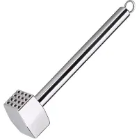 Küchenprofi Chef Fleischklopfer, Fleischhammer für Schnitzel, Steaks und Medaillons aus robustem Edelstahl, Höhe: 25,2 cm