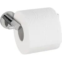 Wenko Toilettenpapierhalter "UV-Loc Isera", grau (chromfarben), B:15,5cm H:5cm L:7,5cm, Zinkdruckguss, Toilettenpapierhalter, Toilettenpapierhalter, Befestigen ohne Bohren