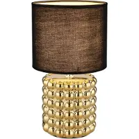 Globo 21626 VALENTINO Tischleuchte Keramik goldfarben, 1x E14