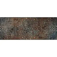 Wash & dry Teppich "Madhana", bunt, B:75cm H:7mm L:190cm, Polyamid, BY KLEEN-TEX, Teppiche, Teppich, Motiv Mandala, rutschhemmend, In- und Outdoor geeignet, waschbar