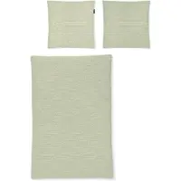 Irisette Bettwäsche "Easy 8514", grün, B/L: 155cm x 200cm, 1 Stk., 1 Stk., Seersucker, B/L: 80cm x 80cm, 2 Stk., Seersucker, Obermaterial: 100% Baumwolle, Bettwäsche, Bettwäsche, pflegeleicht