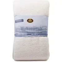 Gozze Wohndecke GÖZZE "Decke Wolkenweich", weiß (wollweiß), B:150cm L:200cm, Polyester, Wohndecken, Wohndecke