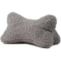 Gozze Nackenkissen GÖZZE "Curly Lesekissen Rolf", grau (silberfarben), B:40cm H:19cm L:25cm, Polyester, Funktionskissen, Nackenkissen