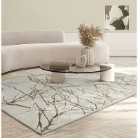 The Carpet Teppich "Mila" rechteckig 8 mm Höhe moderner Wohnzimmer Teppich elegant glänzender Flor