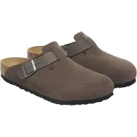 Birkenstock Pantoletten Boston zamsz 1029210 Braun 42