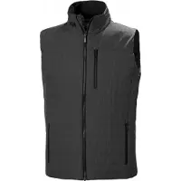 Helly Hansen für Herren. 30377 Isolierende Weste Crew Insulator grau (3XL), Schwarz, Lässig, Polyester