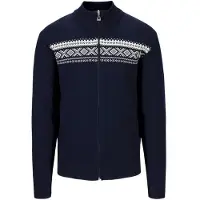 Dale of Norway - Weste aus Merinowolle - Dalestolen Jacket M Navy Off White für Herren aus Wolle - Größe XL - Navy blau