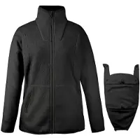 Mamalila - Women's Fleece-Tragejacke Basel - Fleecejacke Gr S schwarz