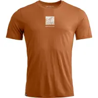 Ortovox Herren 120 Cool Tec Abstract T-Shirt bristle brown XXL