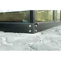 Pergart Vitavia Stahlfundament "900" für Gewächshäuser "Ida" und "Styx" schwarz 900 / 132 x 69 x 6 cm