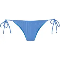 Copenhagen Studios Bikini-Hose "Nela", Damen, Gr. 34, N-Gr, blau, Rippware, Recycling-Polyamid, strukturiert, unifarben, Badehosen Bikini-Hose, mit seitlichen Bändern