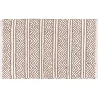 Wenko Badematte "Shaki", beige (beige, weiß, braun), H:8mm, Badematten, Badematte, BxL: 50 x 80 cm