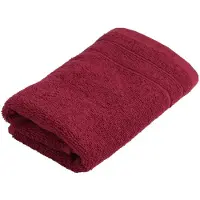 WEWO-FASHION Gaestehandtuecher "9518G", rot (rubin), B:30cm L:50cm, Frottee, Frottier, Handtücher, Gaestehandtuecher, saugstark