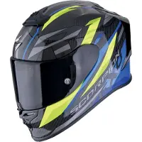 Scorpion EXO R1 Evo Carbon Air Runner Helm, schwarz/blau/gelb, M (57/58)