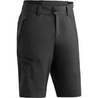 Maier Sports Outdoorhose "Nil Short Loop", Herren, Gr. 48, Normalgrößen, schwarz, 100% Polyester, Hosen Outdoorhose, Herren Shorts, kurze Wanderhose, Outdoorhose 4 Taschen, Regular Fit