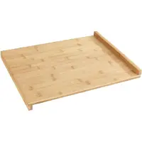 Wenko Bambus Schneidebrett, 45 x 35 cm, Hochwertige Schneidunterlage mit großer Fläche für Fleisch, Obst etc., Farbe: Braun