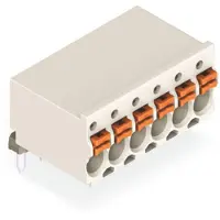Wago 2091-1376/200-000 1-Leiter-THR-Federleiste, abgewinkelt, Drücker, Push-in CAGE CLAMP, lichtgrau 20911376200000 - 100 Stück