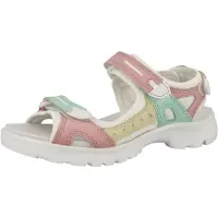 Ecco Sandale Yucatan Leder bunt/weiss Damen