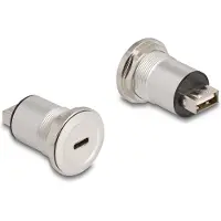 DeLOCK 88193, USB A + USB C, USB 2.0, 480 Mbit/s, Weiblich, Weiblich, Gerade