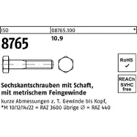 Reyher DIN 960 Stahl 10.9 blank M 24x2x120 - Sechskantschrauben, Feingewinde - Teilgewinde