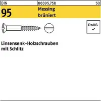 Reyher DIN 95 Messing brüniert 3,5x35