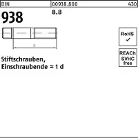 Reyher Stiftschraube DIN 938 M 24 x 90 8.8