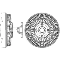 MAHLE ORIGINAL Kupplung Kühlerlüfter thermisch Ø 152 mm für JOHN DEERE Series 6030