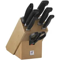 Zwilling Vier Sterne 35140, Messerset mit Block, 8-teilig