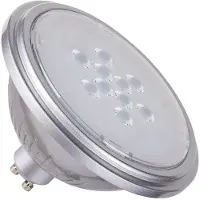 SLV LED Leuchtmittel GU10 in Silber 7,3W 530lm 2700K