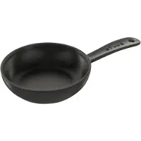 Staub Pans Bratpfanne, 16 cm | Schwarz | rund | Gusseisen