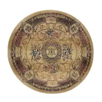 Theko Teppich "Gabiro 856", rund, 10 mm Höhe, Kurzflor, Orient-Optik, ideal im Wohnzimmer & Schlafzimmer