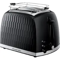 Russell Hobbs Honeycomb Negro 26061-56 Toaster 2 Schlitze
