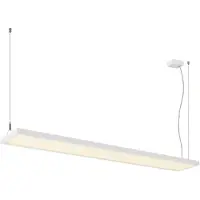 SLV 1007472 WORKLIGHT PRO 150, Pendelleuchte, 150 cm, 4000 K, DALI, Touch, weiß