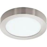 Eglo connect Fueva-C Deckenlampe rund 30cm nickel