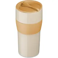 Koziol Thermobecher AROMA TO GO XL, 700 ml, Zuverlässiger Isolierbecher für die Schule oder für unterwegs, Farbe: orange