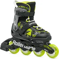 Rollerblade Inline Skates Microblade SL (Rollen: 72mm/80A, Kugellager: SG3) schwarz/lime Kinder