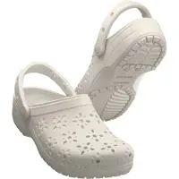 Crocs Clog Unisex Classic Floral Cut Clog Chalk-Schuhgröße 42 - 43