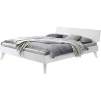 Hasena Trento Bettgestell Ancona20 Farbe 10-Buche weiss deckend, lackiert Größe 90x200